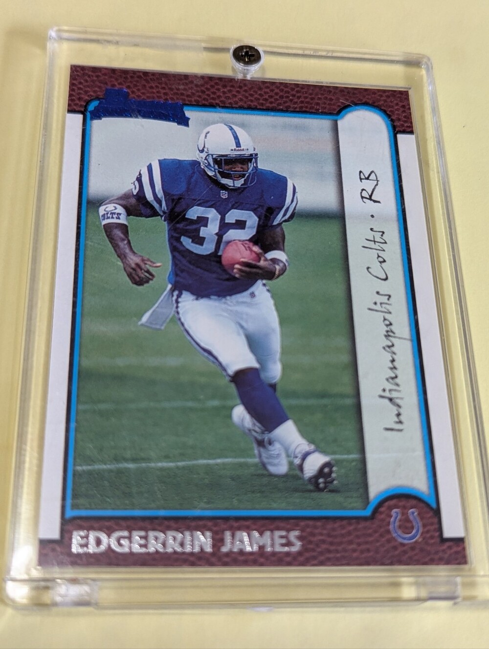 1999 Bowman RC #161 Edgerrin James Indianapolis Colts FOOTBALL Card Rookie